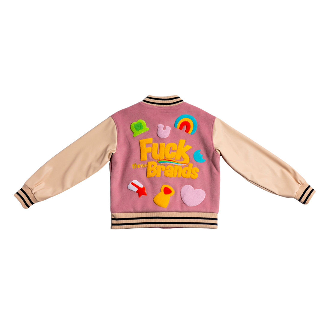 VARSITY JACKET WITH MARSHMALLOWS