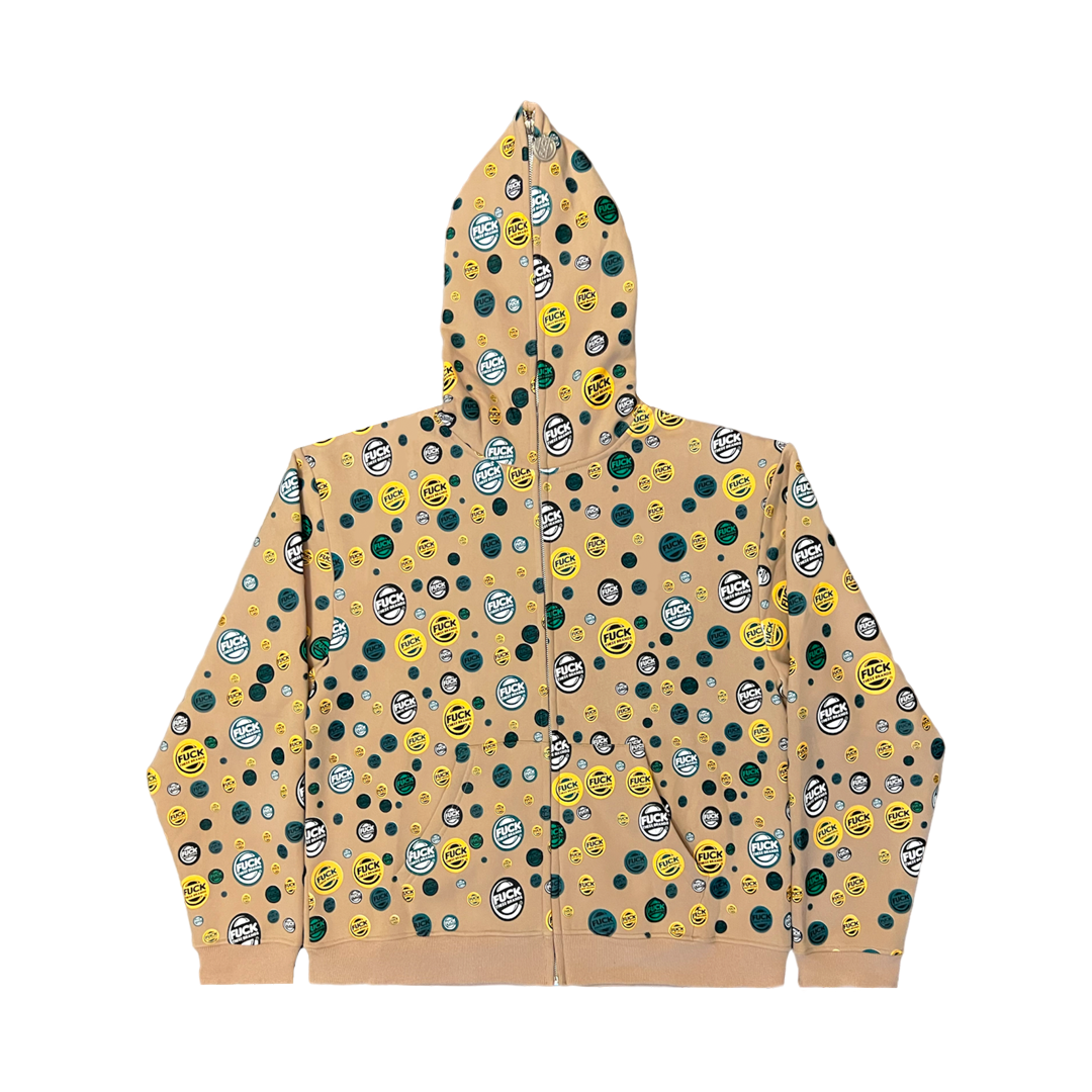 CONFETTI HOODIE - TAN