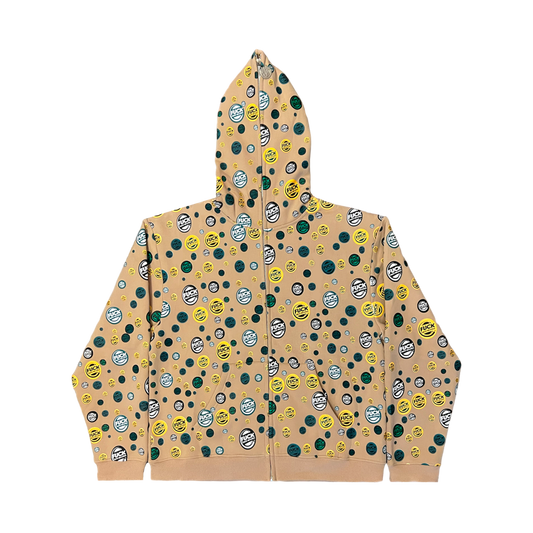 CONFETTI HOODIE - TAN
