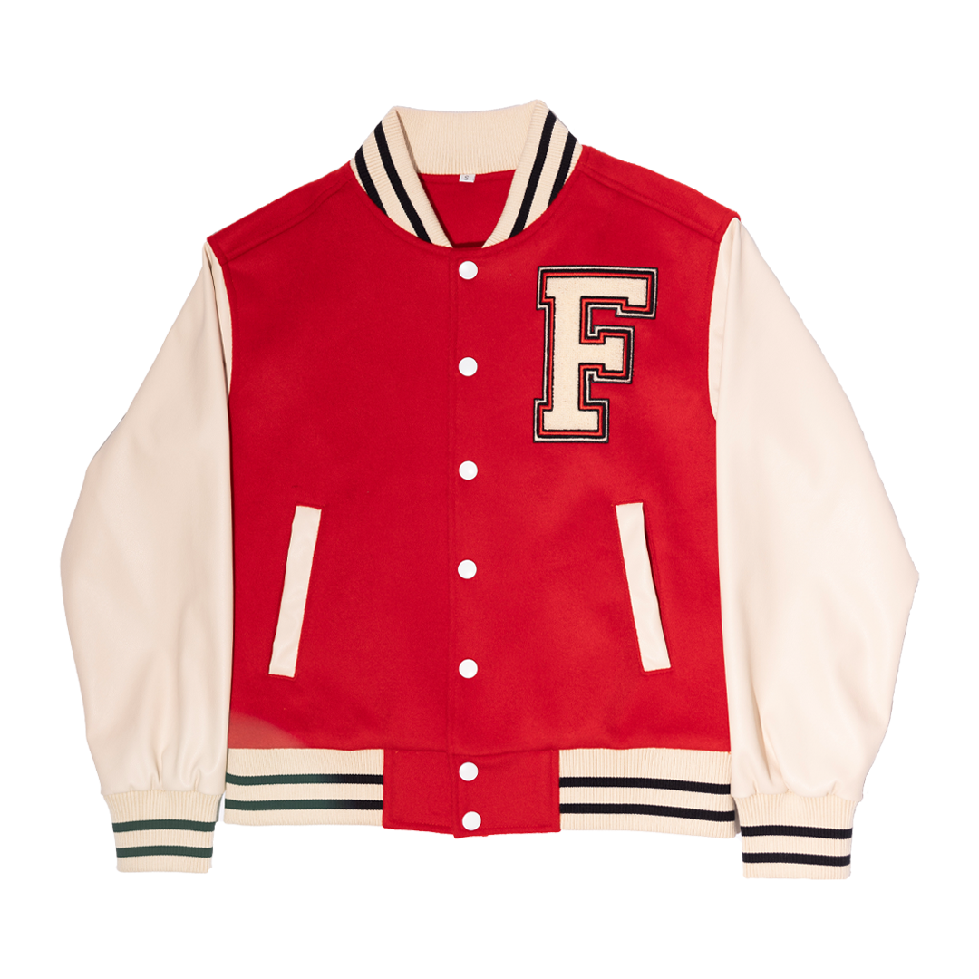 VARSITY JACKET WITH MARSHMALLOWS