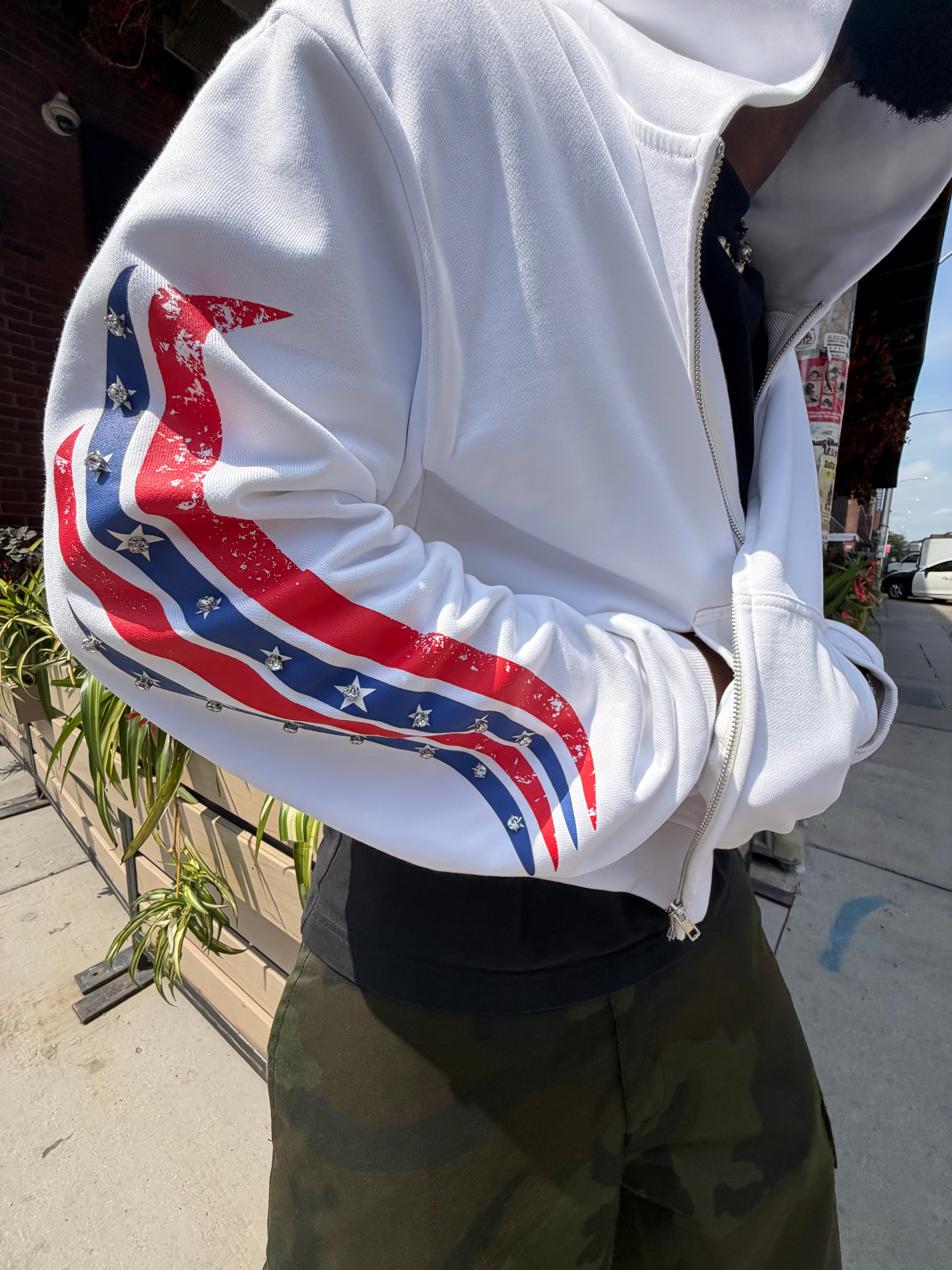 WHITE STAR HOODIE