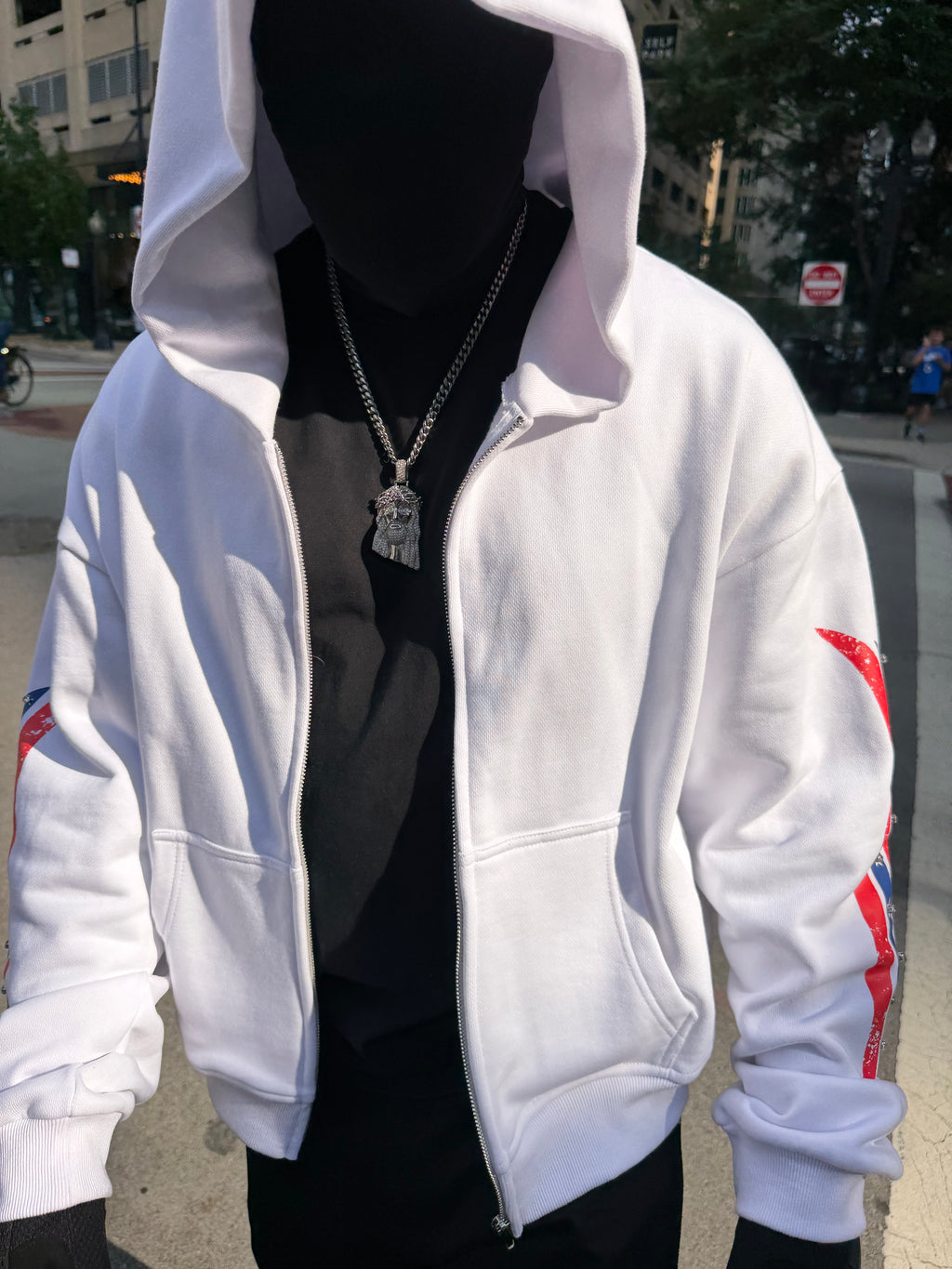 WHITE STAR HOODIE