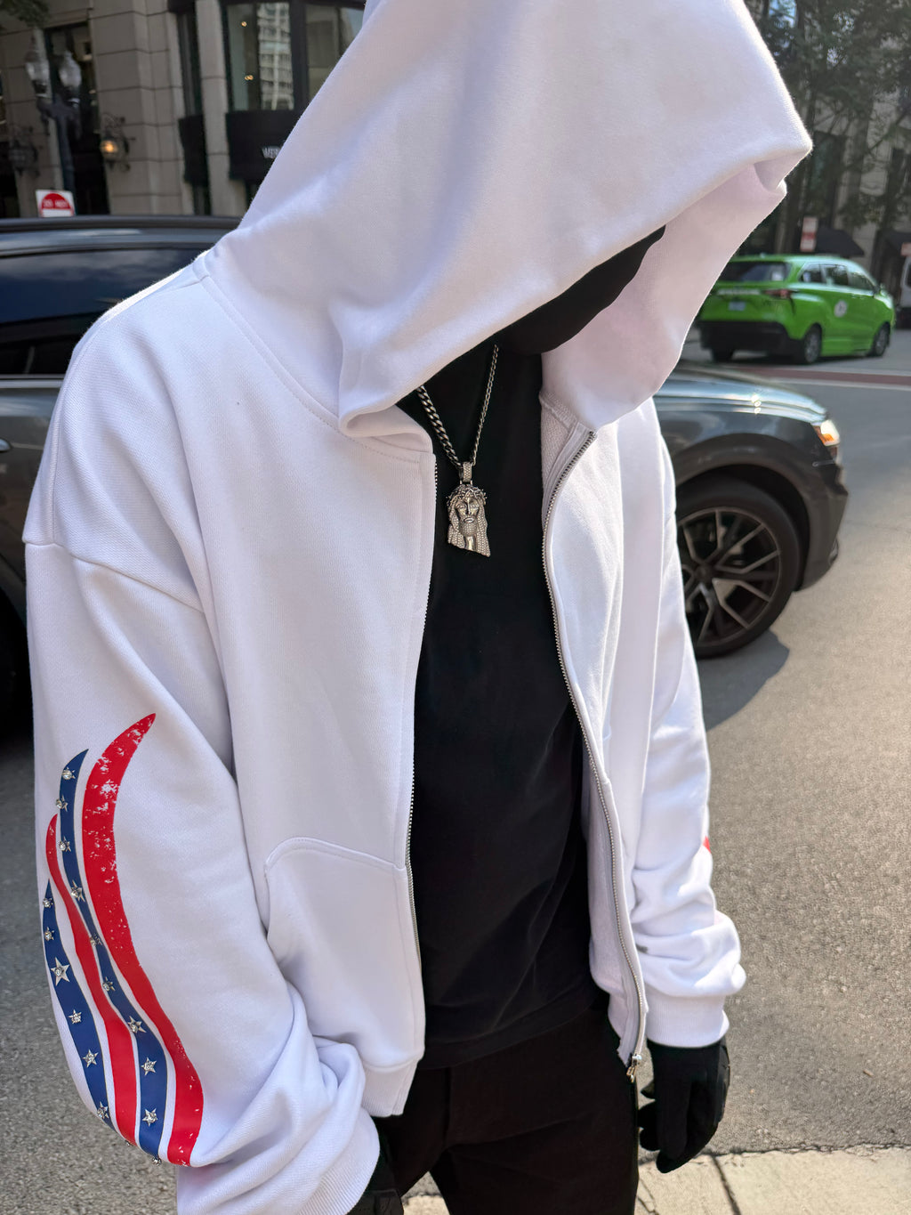 WHITE STAR HOODIE