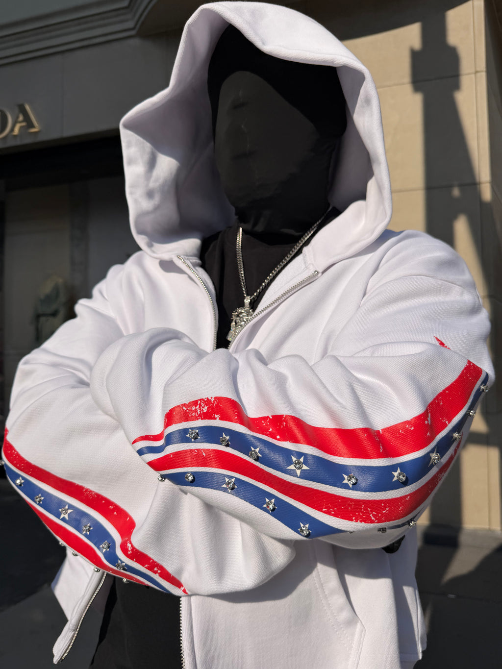 WHITE STAR HOODIE