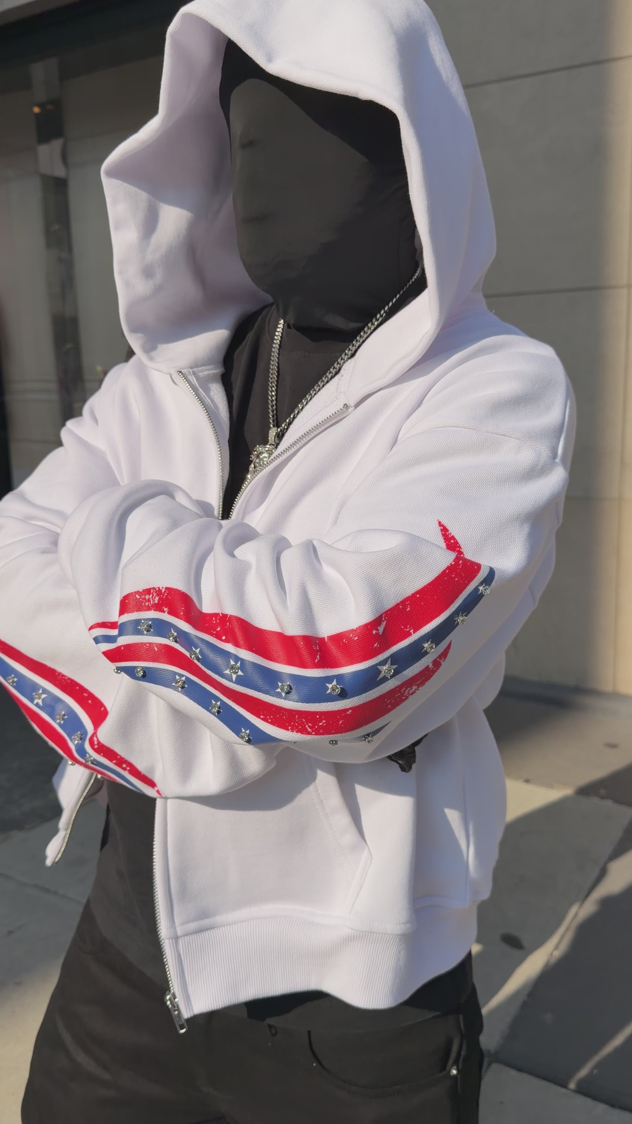 WHITE STAR HOODIE