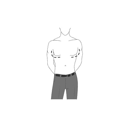 Muscular torso shape